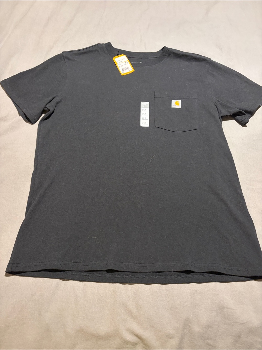 Women’s Carhartt Black Short Sleeve Pocket Tee Loose Fit NWT SZ L